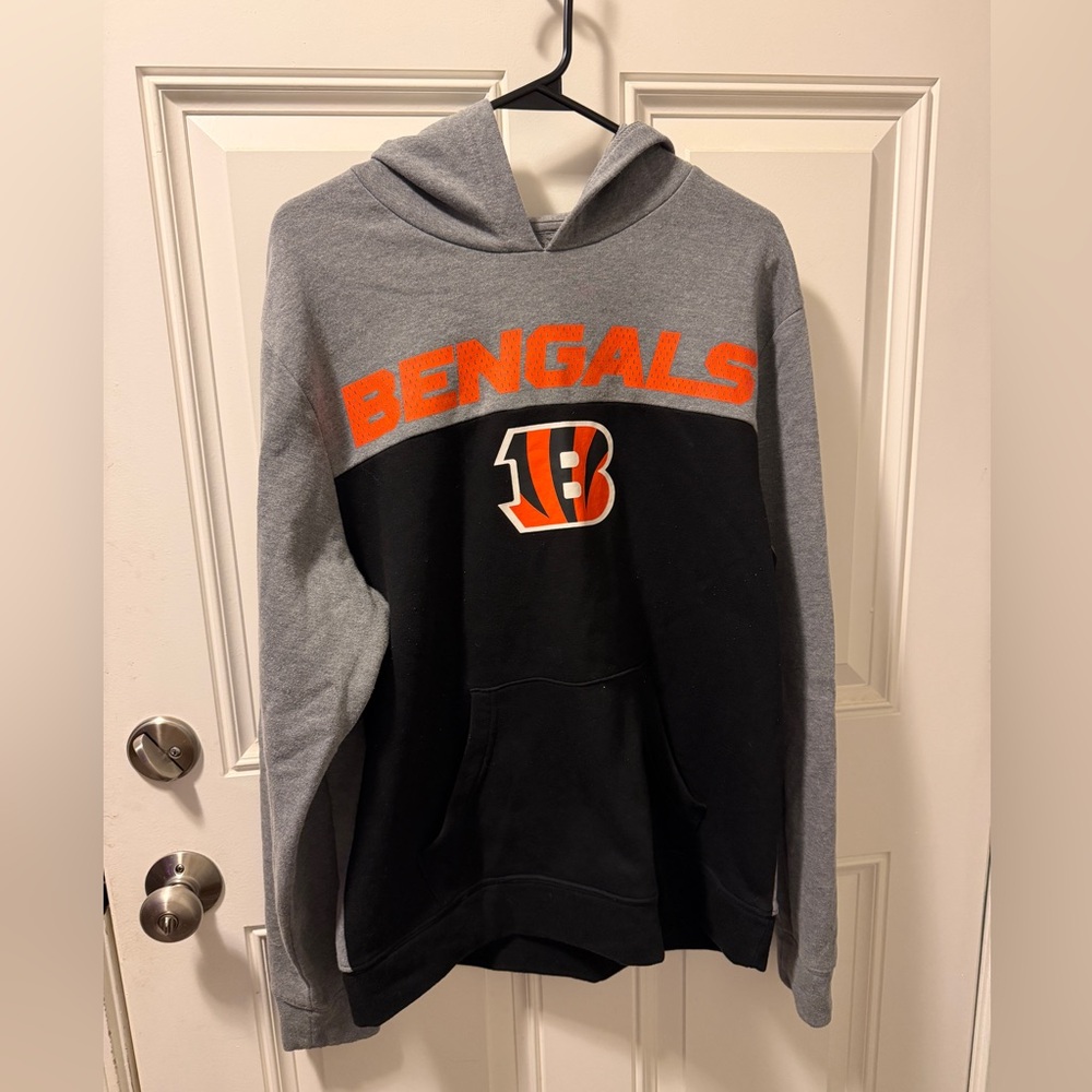 NFL Bengals Gray and Black Hoodie